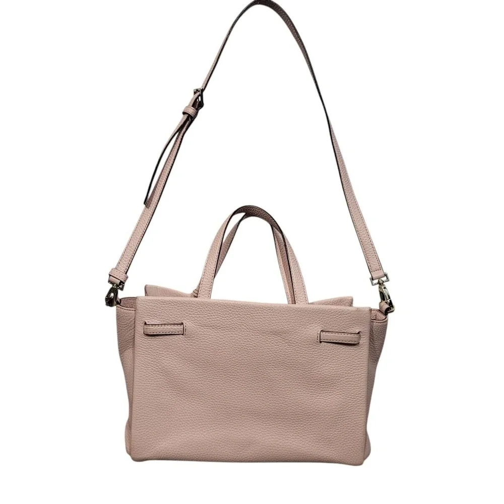 Kate Spade Holden Street Lanie Bag Pebbled Leather Pink Adjustable Strap Zip Top